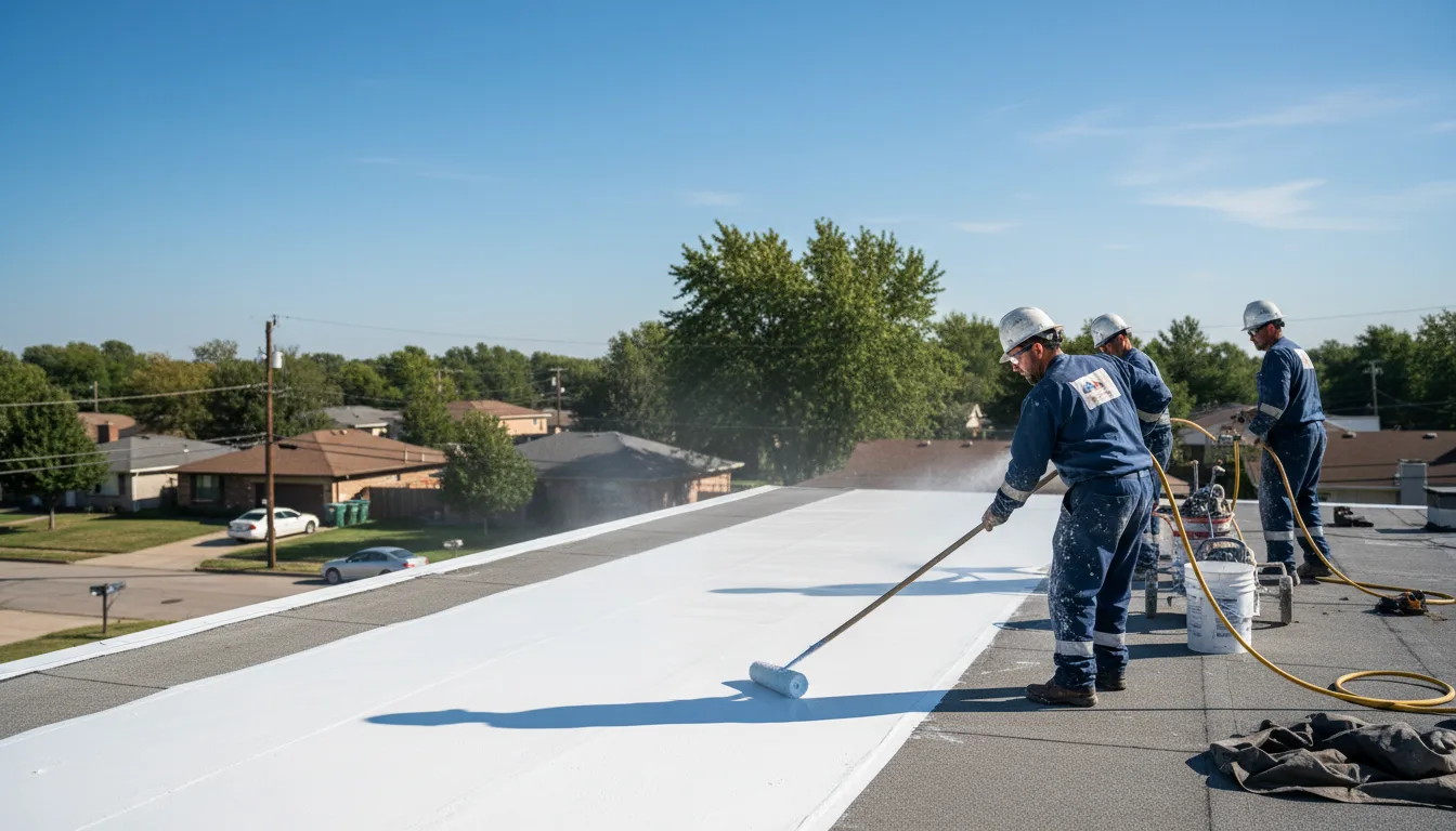 Commercial roof coating in Mineral Springs, NC near me